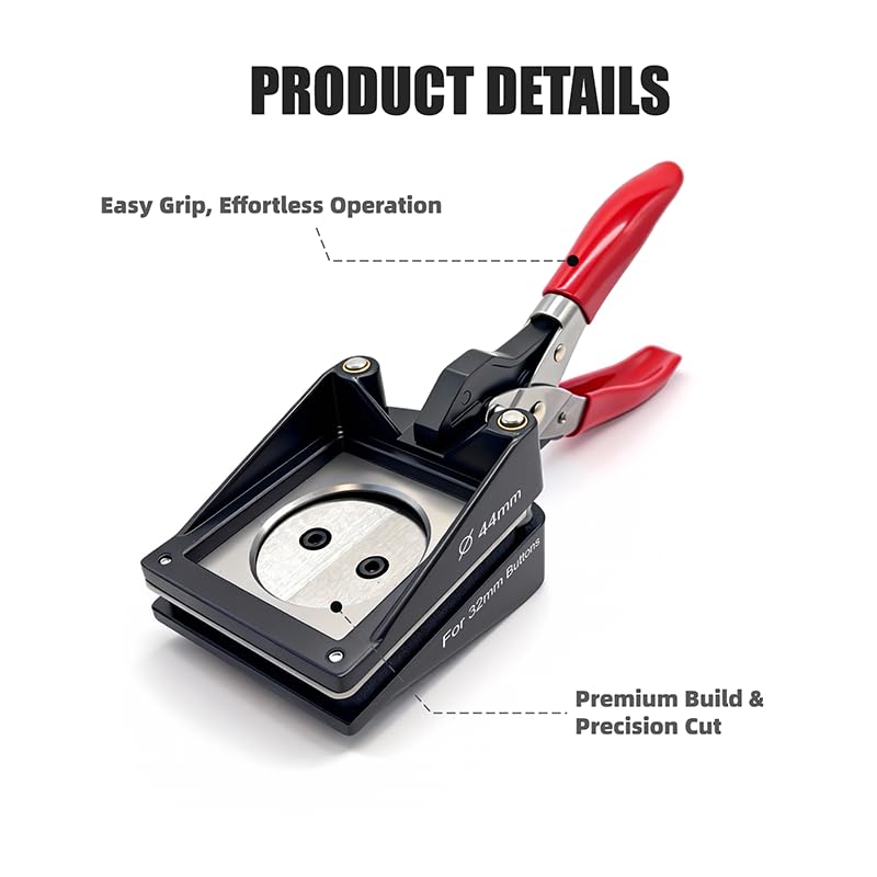 ChiButtons Handling Paper Cutter for Button Round 32mm Metric System (Cutting Size:44mm) - Image 3